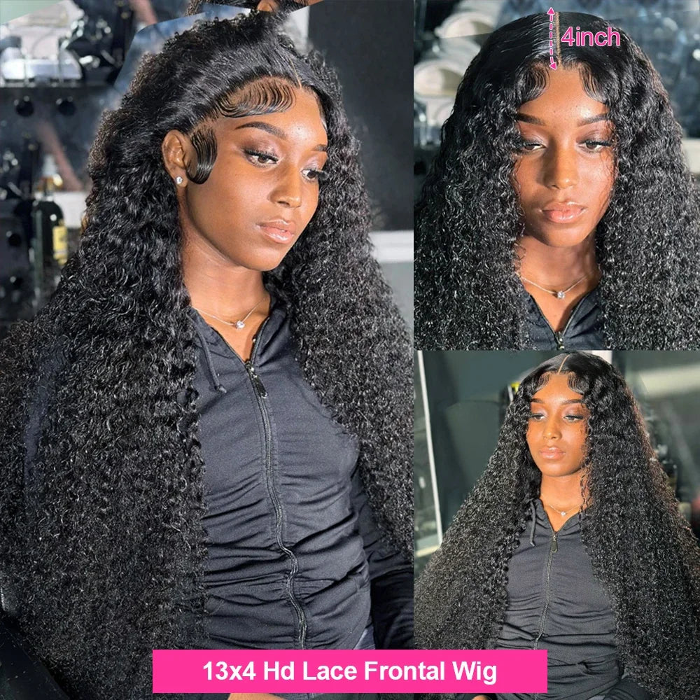 HD Deep Wave Curly Lace Front Hair Wig